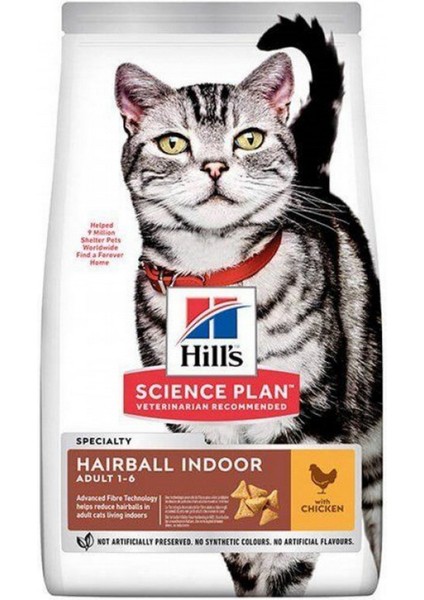 Hairball Indoor Tavuklu Tüy Yumağı Önleyici Kedi Maması 1.5 kg