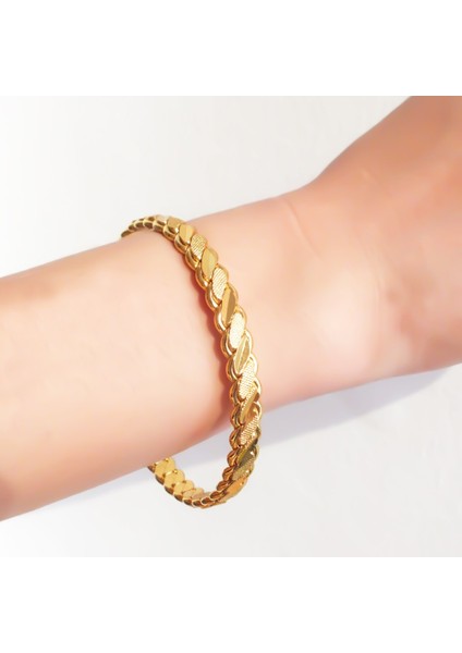 Altın Kaplama 3lü Adana Burması Desenli 7.5 Mm(Içi Düz) BLZ-3047 fiyatları