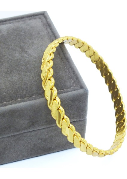 Altın Kaplama 3lü Adana Burması Desenli 7.5 Mm(Içi Düz) BLZ-3047 fırsatları