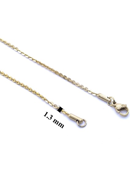 Ferizz Altın Kaplama Unisex Zincir 60 M ZN-221