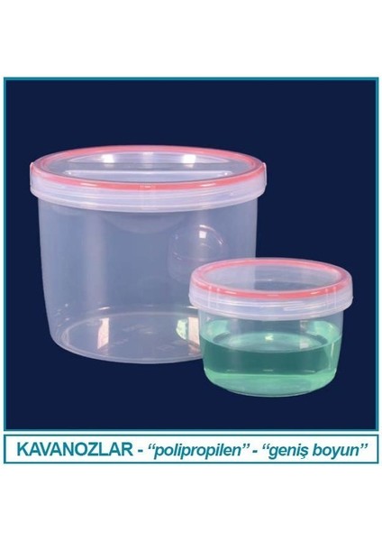 061.13.008 Kavanoz - Geniş Boyun - Polipropilen - 1800 ml (1 Adet)