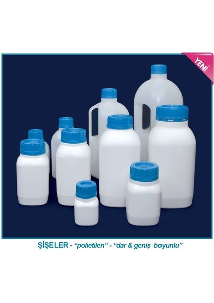 061.42.902 Şişe - P.p - Toz Maddeler Için - 2500 ml (25 Adet)