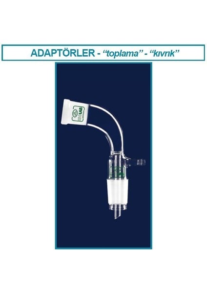 065.40.029 Adaptör - Alım - Vakum Için - Eğimli - Dişi: NS29/32 - Erkek: NS29/32 (1 Adet)