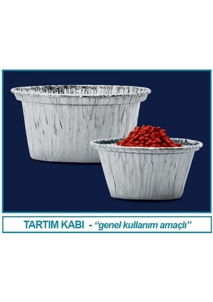037.23.070 Alüminyum Tartım Kabı - Genel Amaçlı - 70 x 20 mm (100 Adet)
