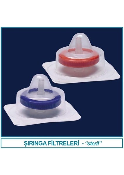 094.07.008 Şırınga Filtre - Steril - Isolab - Pes - 0.22/25 (50 Lik Ambalaj) (50 Adet)