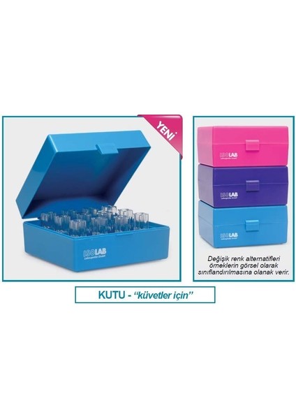 098.03.001B Kutu - Küvet Için - Mavi (1 Adet)