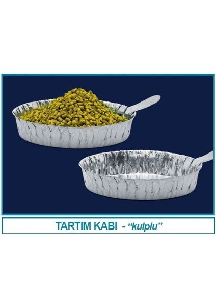 037.24.055 Alüminyum Tartım Kabı - Tutamağı ile - 55 mm Çap - 14 mm H (100 Adet)