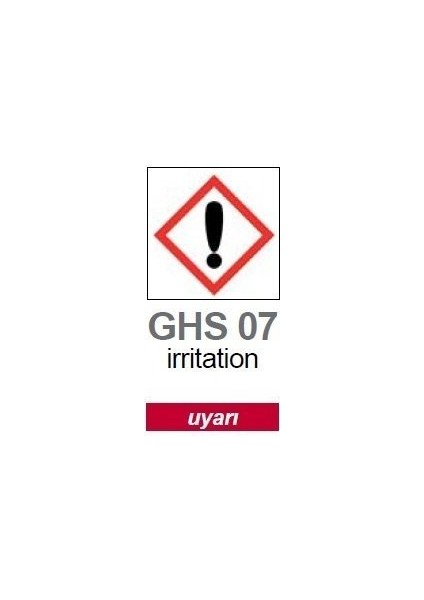 099.17.T01 Zararlı Piktogramı Ghs 7 Uyarı Etiketi 26X37MM-250 Etiket