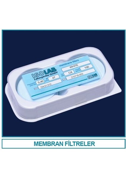104.01.007 Membran Filtre - Gözenek 0.20 Um - 47 mm Çap - Politetrafloroetilen (100 Adet)