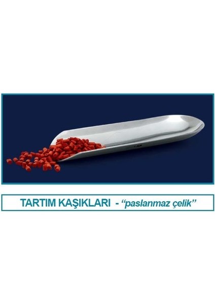 037.04.003 Tartım Kaşığı - Paslanmaz Çelik - Uzunluk 125 mm (1 Adet)