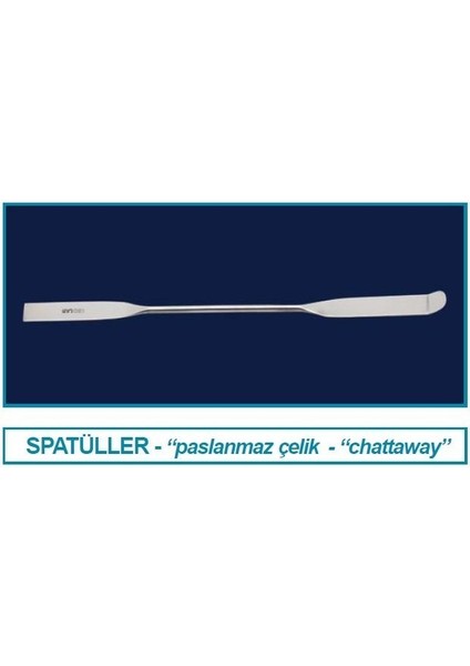 047.09.100 Spatül - Paslanmaz Çelik - Chattaway - 100 mm (1 Adet)