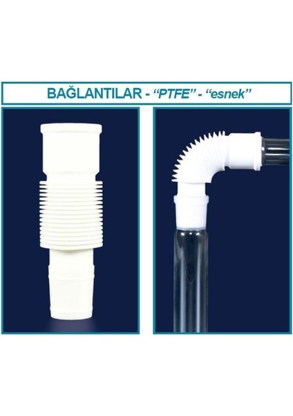 065.36.014 Adaptör - Esnek - Ptfe - Ns 14/23 (1 Adet)