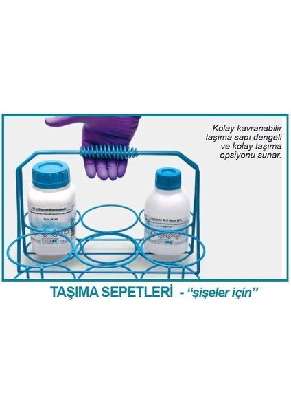062.66.901 Şişe Sepeti - Tel - 1000 ml Şişeler Için (1 Adet)