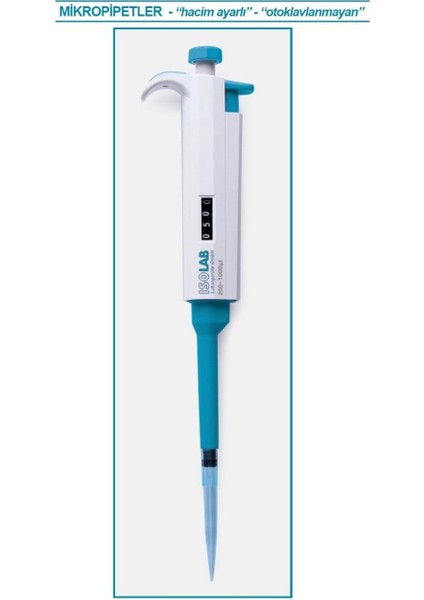 011.06.200 Otomatik Pipet - Isolab - Tek Kanal - 20-200 Ul (1 Adet)