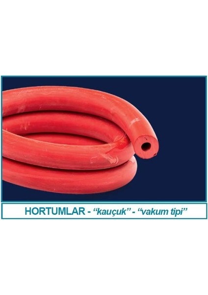 052.11.004 Hortum - Kauçuk - Vakum - 10.0 mm Iç Çap - 20.0 Dış Çap (1 Metre)