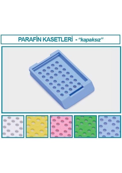 074.01.005 Parafin Kasedi - Kapaksız - Mavi (500 Adet)