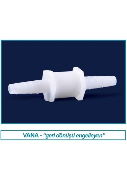 040.10.005 Tek Yönlü Vana - Polipropilen - Çap 8/11 mm (1 Adet)