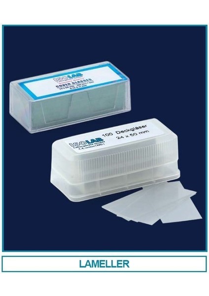 075.01.003 Lamel - 22 x 22 mm - Süper Kalite - 100 Ad/kutu (1000 Adet)