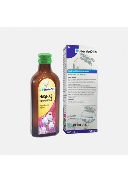 Haşhaş Tohumu Yağı 100 ml