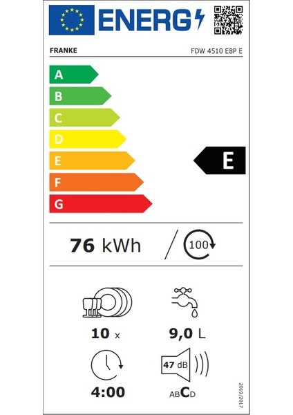 Bulaşık Makinesi Fdw 4510 E8P E