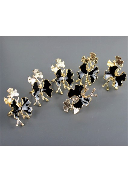 Mineli Kelebek Peçete Yüzüğü- 6 Adet fiyatları