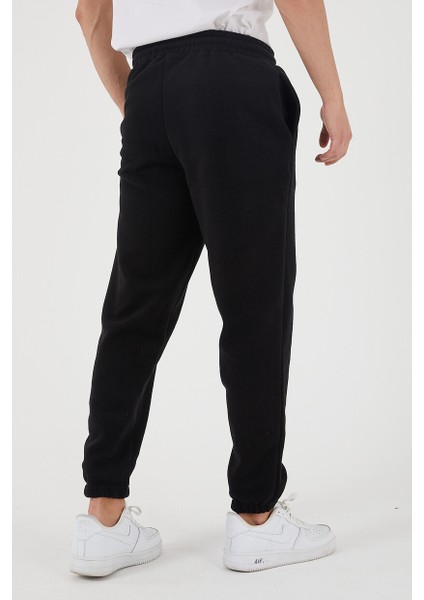 Erkek Regular Nakışlı Paça Lastikli Cepli Polar Eşofman Altı indirimleri