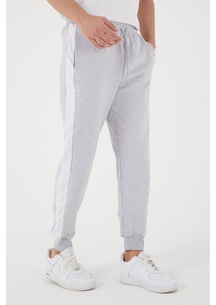 Erkek Regular Yan Panelli Paça Ribanalı Cepli Eşofman Altı modelleri