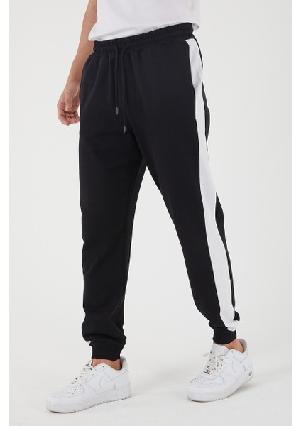 Erkek Regular Yan Panelli Paça Ribanalı Cepli Eşofman Altı modelleri