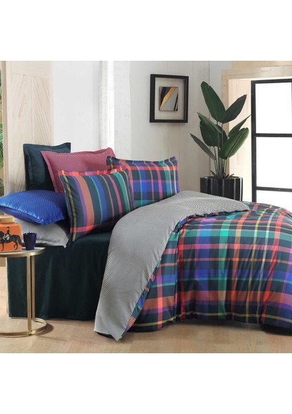 Saten Çift Kişilik Nevresim Takımı Merlın V1 Lacivert fiyatları