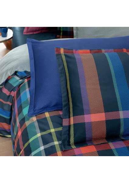 Saten Çift Kişilik Nevresim Takımı Merlın V1 Lacivert modelleri