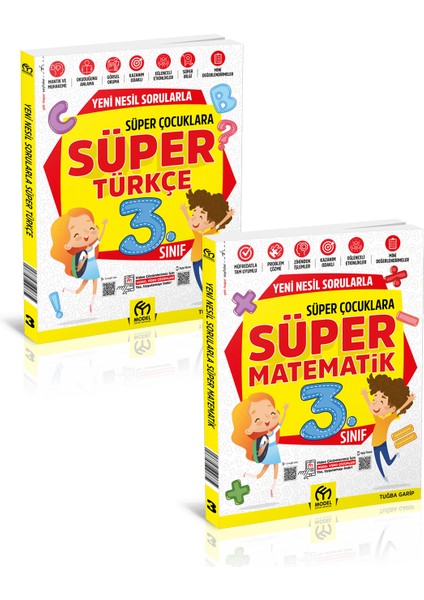 3. Sınıf Yeni Nesil Sorularla Süper Türkçe - Matematik