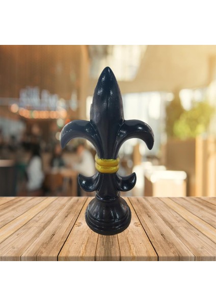 Dekoratif Siyah & Gold Maça 30X18CM