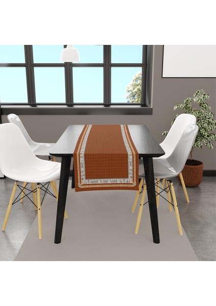Kahverengi Runner 140 x 45 cm