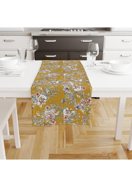 Colourful Flowers Runner 140 x 45 cm