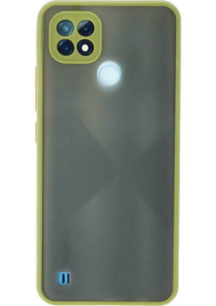 Realme C21 Kılıf Montreal Silikon Kapak - Açık Yeşil 300099