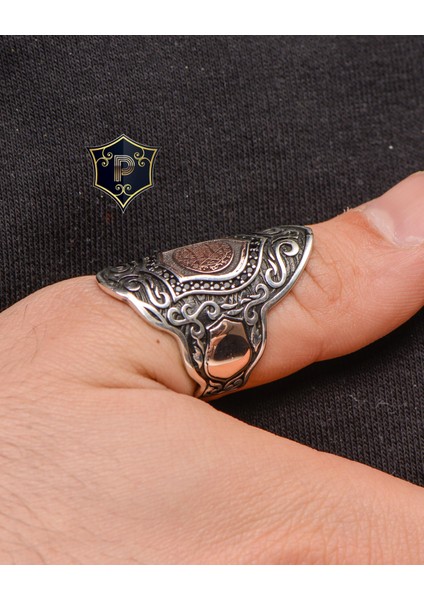 Gümüş Gümüş Erkek Yüzük Hz. Süleyman Mührü Zihgir modelleri