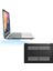 Macbook Air 13 M1 2020 Kılıf Kapak Karbon Desenli Transparan Parlak Koruma Kılıf 13.3' A2337 Uyumlu 4
