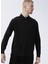 Bisiklet Yaka Siyah Erkek T-Shirt MW0MW20183BDS 3