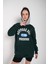 Kadın Suppose Baskılı Oversize Kapüşonlu Sweatshirt 3