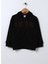Düz Erkek Çocuk Siyah Sweatshirt JAXSK022 2
