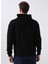 Kapüşon Yaka Düz Siyah Erkek Sweatshirt Monı 4