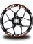 Turuncu Yamaha mt 09 Takım Jant Sticker Etiket 1