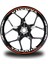 Turuncu Yamaha Takım Jant Sticker Etiket 1