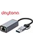 HC-72S Type C USB 3.0 To  Ethernet RJ45 Windows Macbook Uyumlu Çevirici Hub Adaptör 5