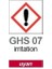 099.17.T01 Zararlı Piktogramı Ghs 7 Uyarı Etiketi 26X37MM-250 Etiket 1