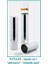 022.03.003 Pipet Kutusu - Aluminyum - 60 mm Çap - 280 / 420 mm H (1 Adet) 1