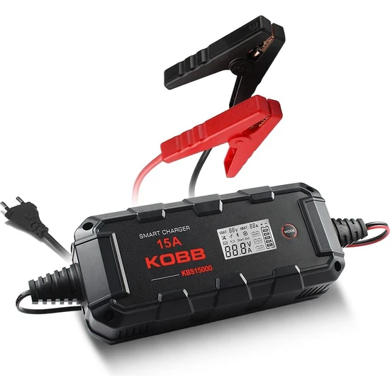 Kobb KBS15000 6V/12V/24V 300A Akıllı Dijital Akü Şarj ve Akü Bakım/desülfatör