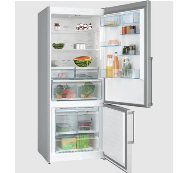 Resim Bosch KGN76CIE0N Alttan Donduruculu Buzdolabı 186 x 75 cm Kolay Temizlenebilir Inox No-Frost 