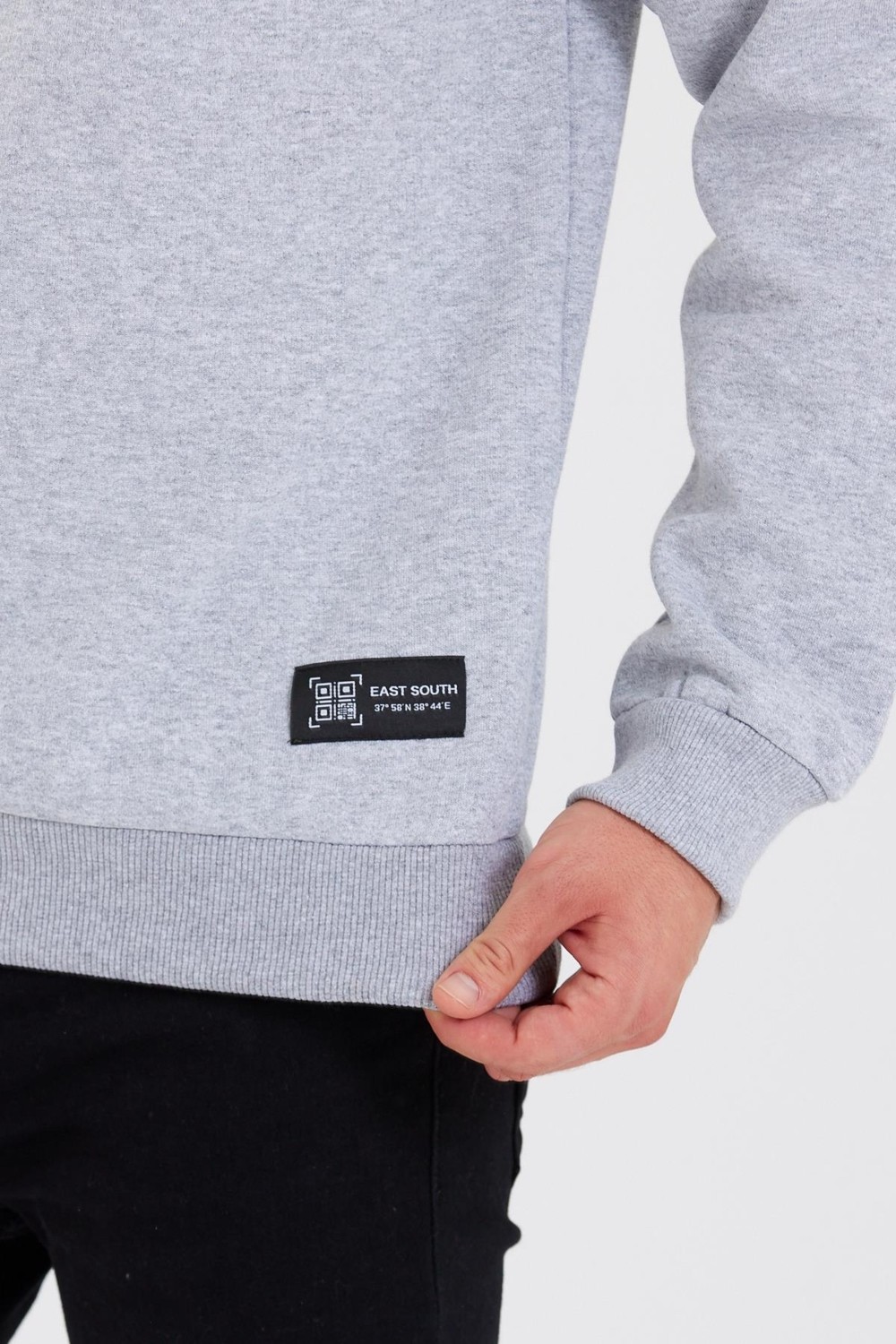 Mmetalic Bisiklet Yaka Etiket Detayı Içi Pamuklu Erkek Sweatshirt görsel 8