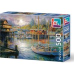 Art Puzzle Yappuzz 500 Parça Balıkçı Kasabası Puzzle Zihinsel Rahatlama ve Eğlence Sunar